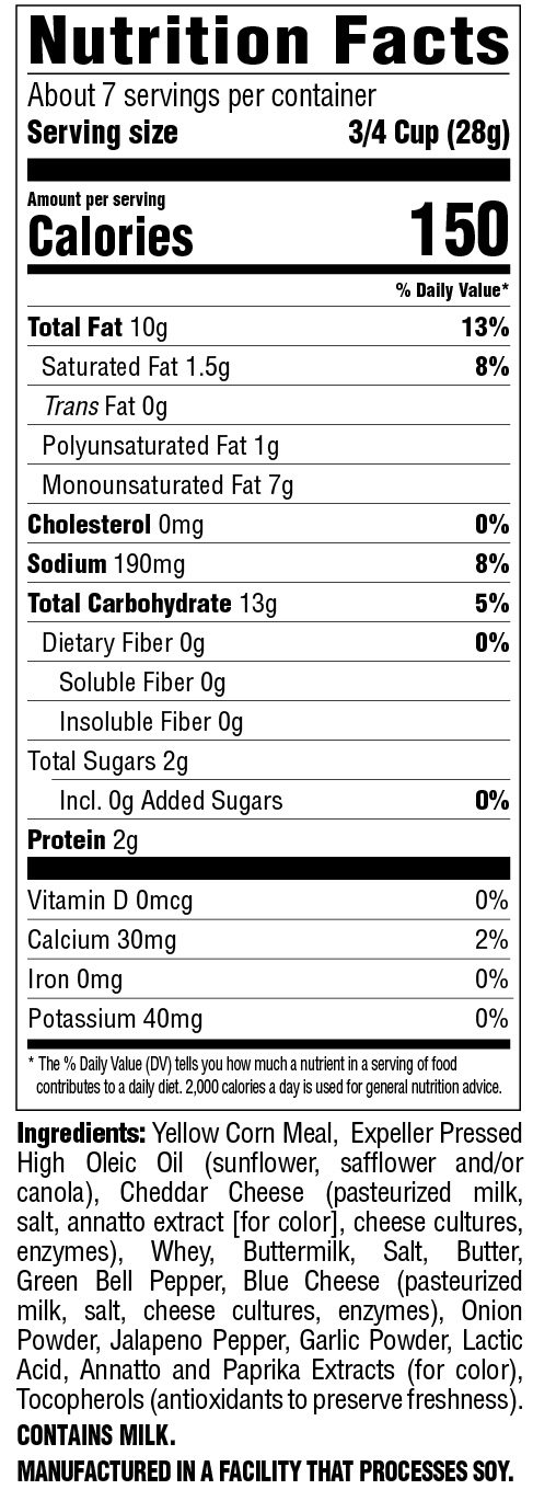 Cheese Puffs Jalapeno Nutritional Information