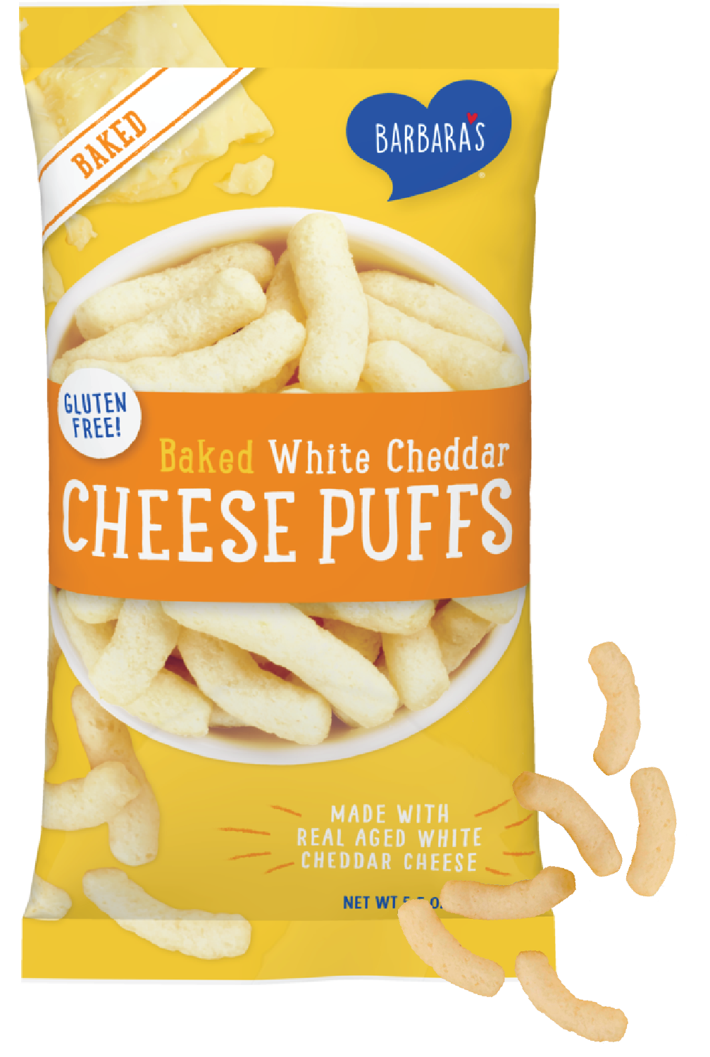fout Ontspannend Arthur Barbara's Baked White Cheddar Cheese Puffs - Barbara's - Breakfast Cereal,  Snacks, Recipes
