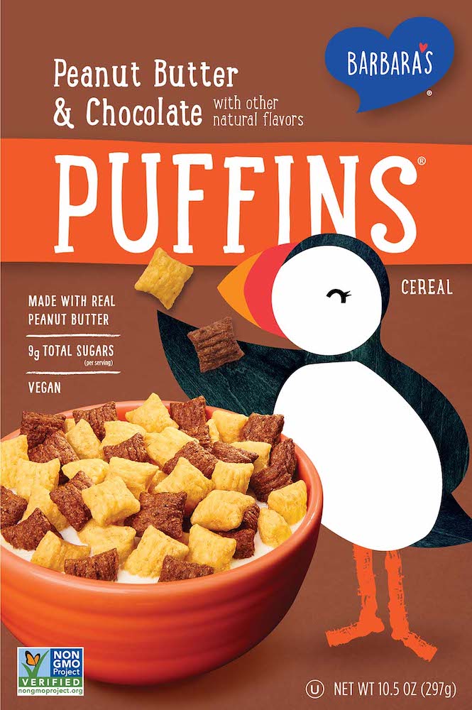 Peanut Butter & Chocolate Puffins Cereal